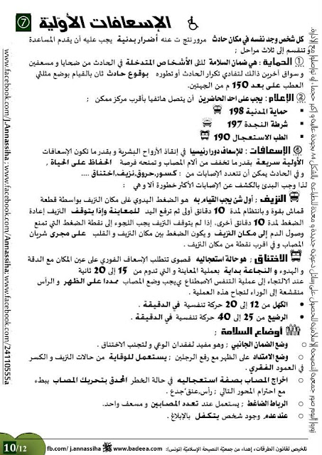 تعليم السياقة في تونس - تلخيص لقانون الطرقات